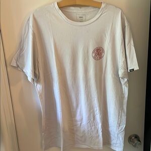 Vans White Tee with Red Graphic